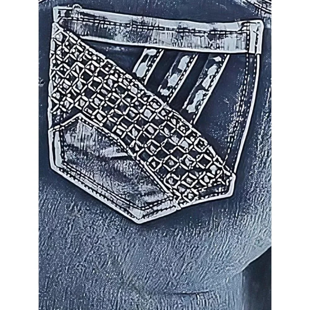 Boot Cut Women Jeans Mid Waist Straight Leg Denim Pants Casual Trendy